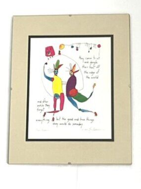 Framed Art Print, Story People by Brian Andreas 1994  “True Things”